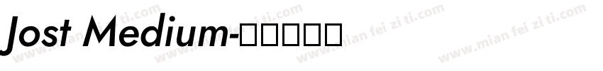 Jost Medium字体转换